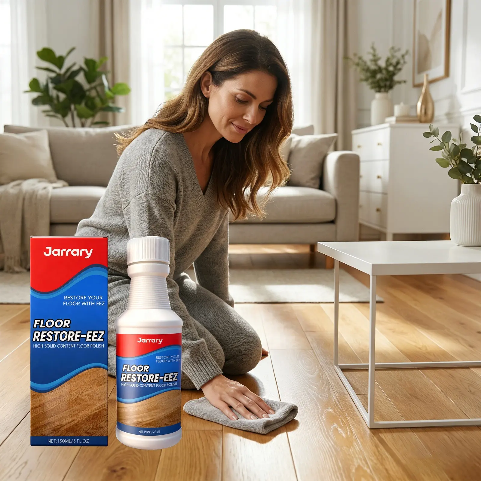 Floor Care Polisher Daily Home Use Gentle Convenient Shine Floor Scratch Repair, Effective Maintenance Solution for Hardwood Floors Floor Cleaner Cleaning, Floor Restorer, Polishing Agent, Home Cleaning Products