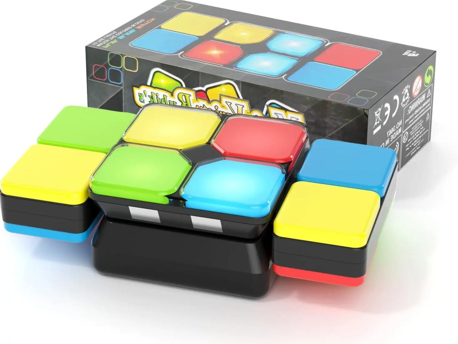 Flip-page handheld puzzle game, fast-paced brain-training toy, interactive cube for parent-child interaction, interactive puzzle game, festive gift LED light-up cube, brain-training toy, children's party toy, children's stress-relieving toy