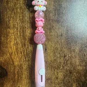 Beadable Box Cutter with Adorable Pink Beads and Stylish Design for Crafting and Hobbyists