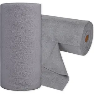 PrimPick 50 packs of microfiber cleaning cloth, reusable tear-off towel rolls, 12"x12", multi-functional microfiber towel cleaning, lint free, absorbent cleaning cloth, suitable for kitchen, car, glass, Microfiber Cleaning Towels