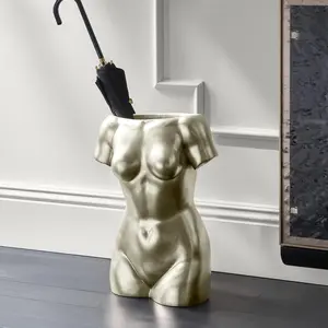 Z Gallerie Lutece Smooth Umbrella Stand, Home Decor Entryway Sculpture, Outdoor Furniture Accessory