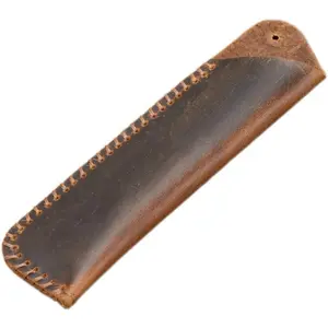 Handmade Leather Double Pen Case Crazy Horse Leather Fountain Pen Pouch Protective Sleeve Cover