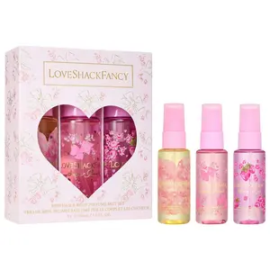LoveShackFancy Mini Hair and Body Mist Perfume Discovery Set - 3 Mini-sized Mists for Travel & Everyday Use - Delightful Aroma for Fragrance Lovers