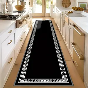 Vintage Ethnic Long Rug, Durable Non-Slip Kitchen Mat, Hallway Carpet, Indoor Area Rug, Home Decor, Anti-Dirty Floor Covering, Vintage Runner Rug