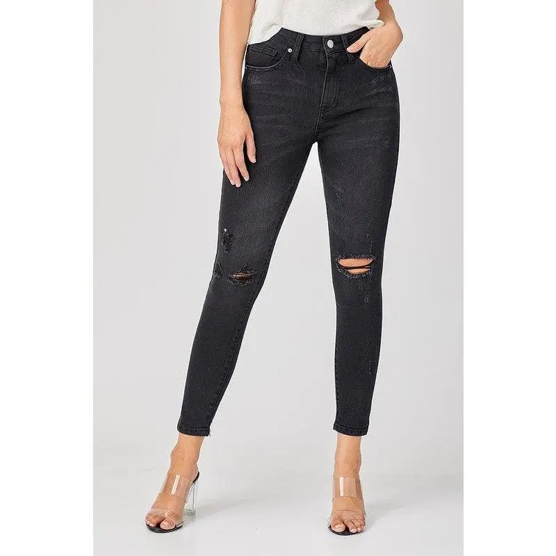 Paddington Mid Rise Distressed Skinny Jeans