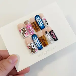 Brooklyn Y2K Baddie Handmade Reusable Press On Nails