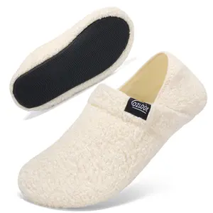 House Slippers for Women Men , Womens Mens Slippers with Non-slip Sole Slip On for Indoor & Outdoor, Portable Slippers for Home Travel Hotel,Winter Warm Slippers Footwear Shoe
