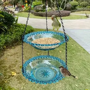 Outdoor decoration; bird bath; hanging accessories; balcony garden; hummingbird feeder; hanging decorative bird feeder; multi-functional garden tool set