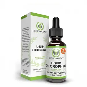 3x Liquid Chlorophyll Drops Healthcare Supplement - Natural Deodorant and Detox - Gut Support Healthcare Liver