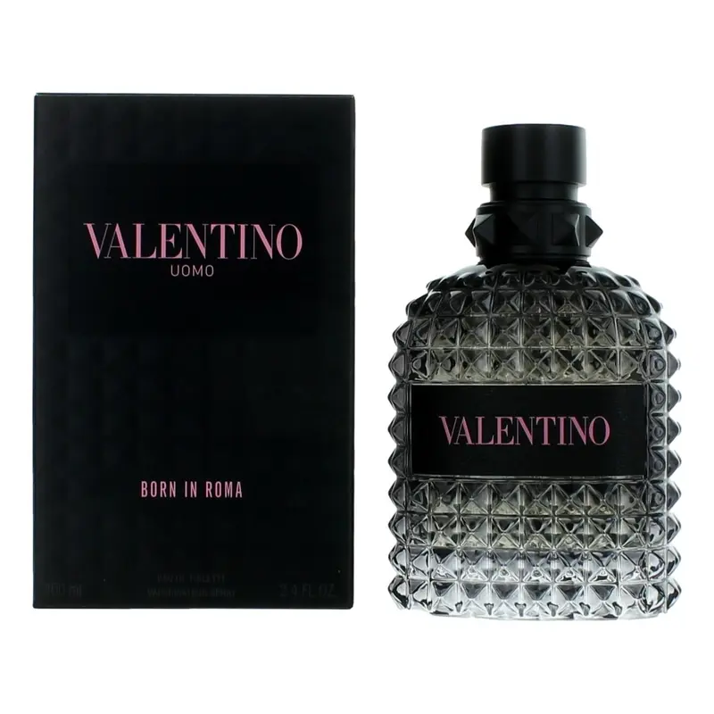 Valentino Uomo Born In Roma Men's Cologne - 3.4 oz EDT Spray, Woody Scents, Herbal, Mineral Salt, Seaside Woods, Men's Fragrances, Gifts for Him