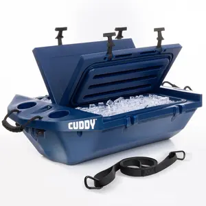 CUDDY Floating Cooler and Dry Storage Vessel for Land & Water – 40QT– Great for River, Beach, Kayak, Pool, & Lake