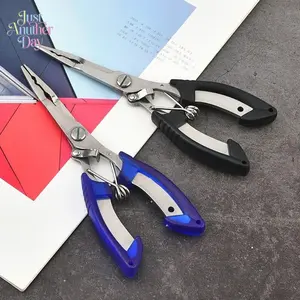 Stainless Steel Straight Nose Fishing Pliers, Multifunctional Line Cutter & Hook Remover, Durable Fishing Tool for Anglers