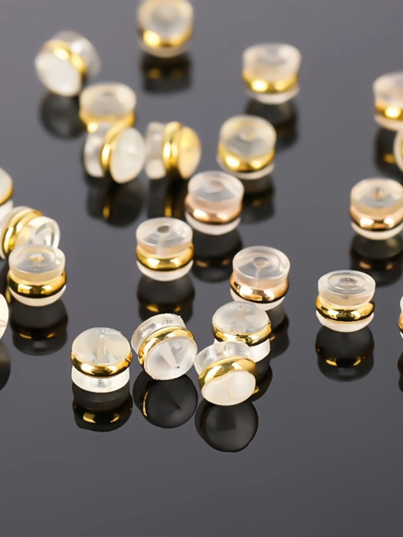 20PCS Silicone Earring Backs – Soft Hypoallergenic Clear Locking Backs for Studs & Dangle Earrings, Secure Support for Heavy Earrings, DIY Jewelry Accessories, Earring Backings
