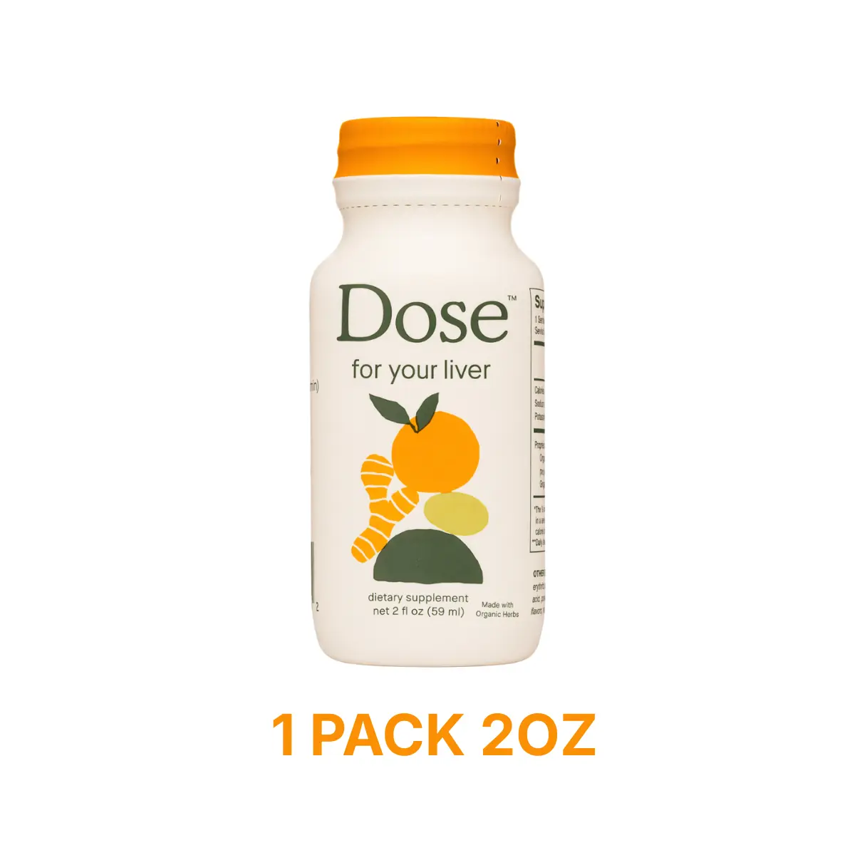 Dose For Your Liver 2oz Single Shot – Daily Liver Support & Detox Wellness Drink with Turmeric, Milk Thistle & Ginger, Boost Digestion, Energy & Bloating Relief, Natural Herbal Cleanse Shot for Gut & Liver Health Supplement USA