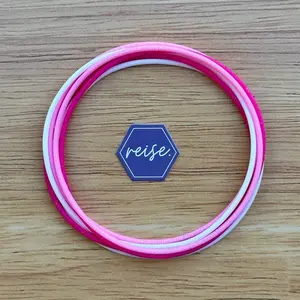 "Detect, Treat, Defeat” / Breast Cancer Awareness / Silicone Stacking Bracelets / Awareness Collection Stack / Multi-Colors