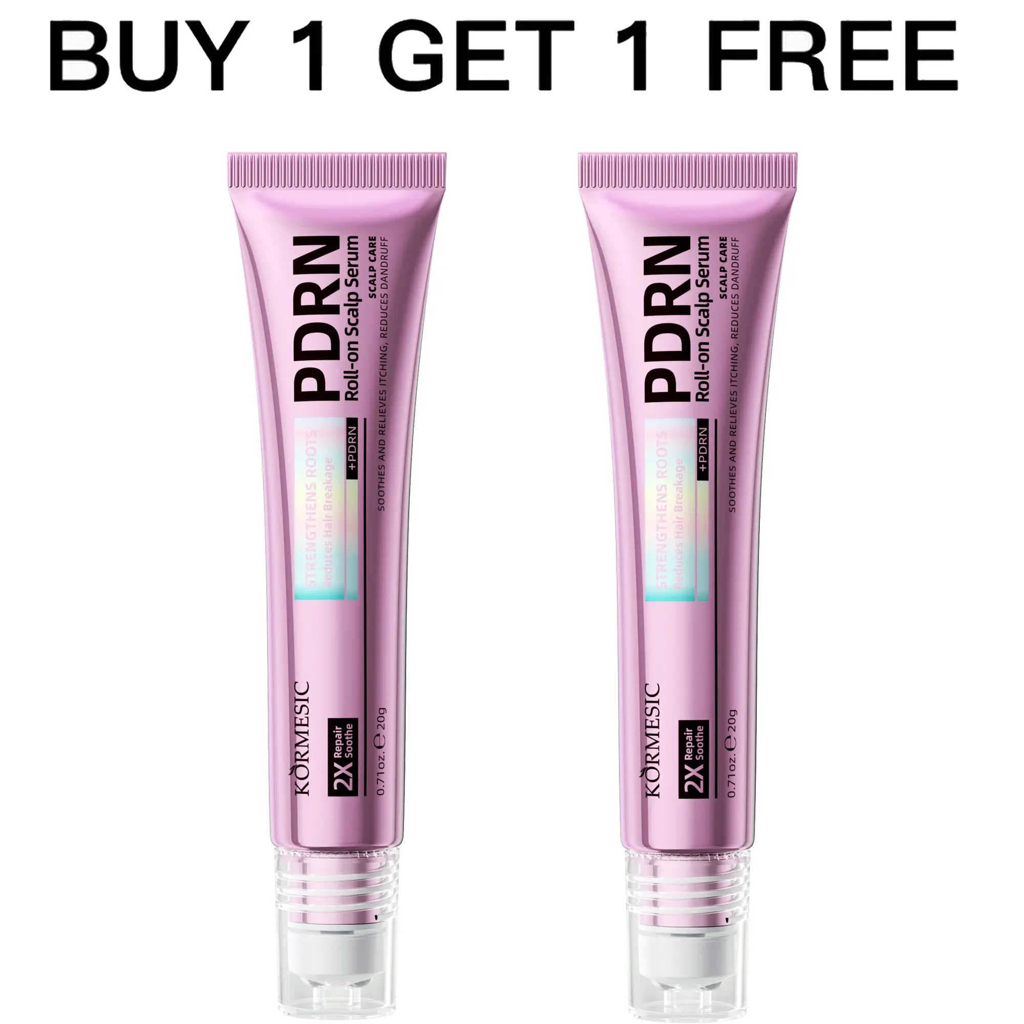 [NEW] KORMESIC PDRN Roll-On Scalp Serum | Makes hair thicker and strengthens the scalp | Contains salmon DNA, ginseng, comfrey, and nicotinamide | Suitable for dry and oily, and scalps with dandruff | Suitable for both men and women