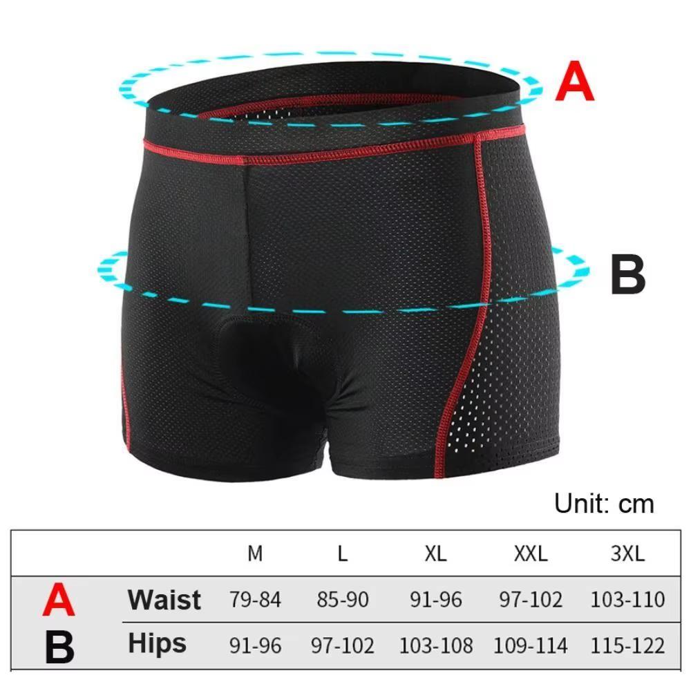 Men Cycling Shorts,Men 5D Gel Padded Underwear,MTB Mountain Bike Bicycle Short Pants,Men Riding Bike Sport Underwear For Outdoor Activities