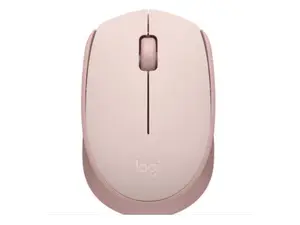Logitech M170 Wireless Mouse for PC, Mac, Laptop, 2.4 GHz with USB Mini Receiver, Optical Tracking, 12-Months Battery Life, Ambidextrous - Rose