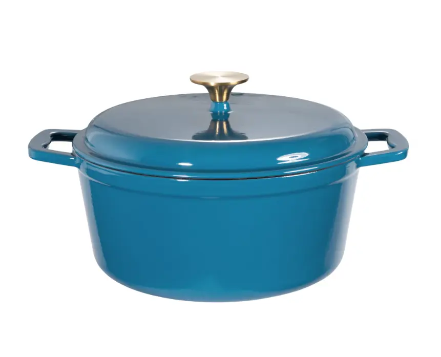 Cast Iron Dutch Oven, 4.75 Qt Enameled Kitchen Cookware Pot