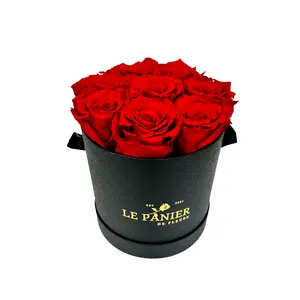 Round Rose Box that Last Over a Year Centerpiece, Home Decor, valentines day flowers gift for her