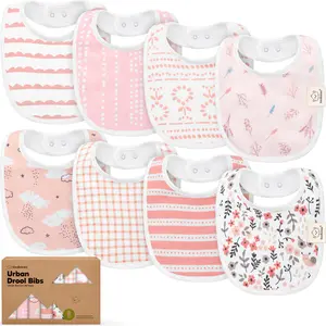 8-Pack Urban Drool Bibs