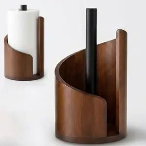 Wooden Paper Towel Holder Countertop Farmhouse Home Decor Kitchen Bathroom Decor New Home Essentials First Apartment Essentials Room Decor Kitchen Roll Kitchen Essentials