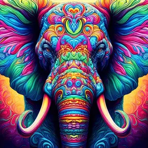 New arrival Diamond Embroidery Elephant DIY Mosaic Animal Picture Rhinestones Beaded Painting Handicraft Needle Crafts Kit