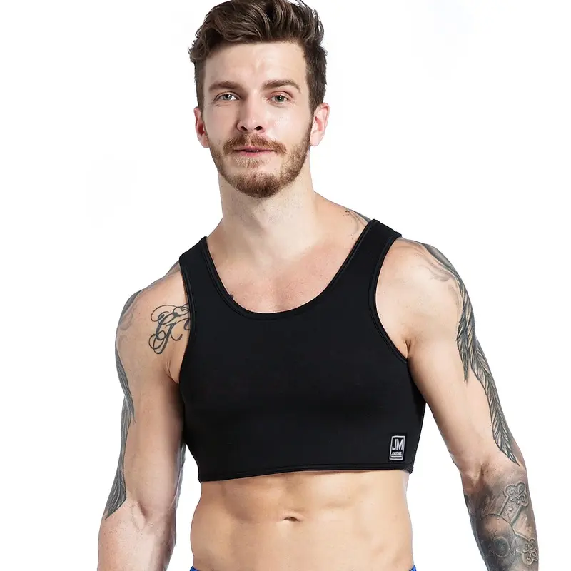 Men's Neoprene Rubber Support Vest for Weight Lifting, High-Support Chest and Shoulder Protector for Fitness, Shoulder Support