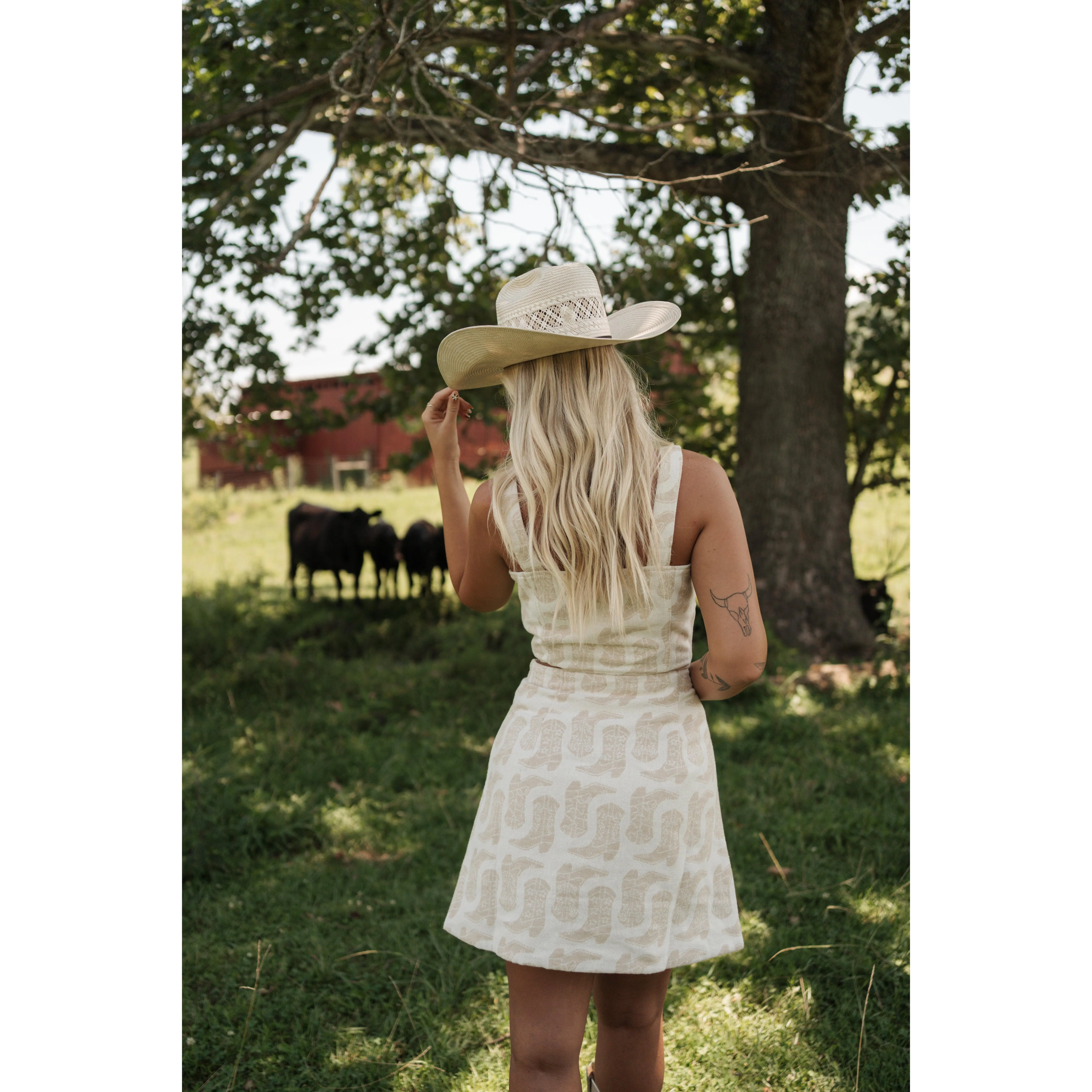 Boots Mini Skirt