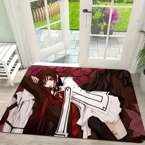Vampire Knight Classic Vintage Floor Mat Flannel Rug Ultra Soft, High Water Absorbent & Hypoallergenic, Machine Washable HD Custom Printed Non-Slip Floor Mat for Bathroom, Kitchen Bedroom