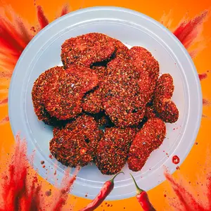 Mango Gummies Chamoy 5oz Jar Spicy Candy Snack mexican candy | Chamoy Calavera spicy candy