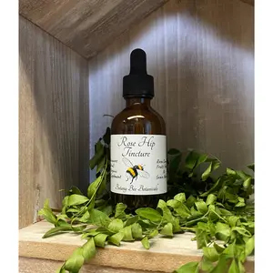 Rose Hip Tincture, Dog Rose, Rosa Canina Herbal Extract, 1 oz. or 2 oz. Dropper Bottle