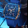 Men's Sporty Waterproof Quartz Watch, Quartz Analog Wristwatch, Fashionable Luminous Watch with Calendar Display for Party, Daily Clothing Decor, Trendy All-match & Exquisite Watch for Gift with Box