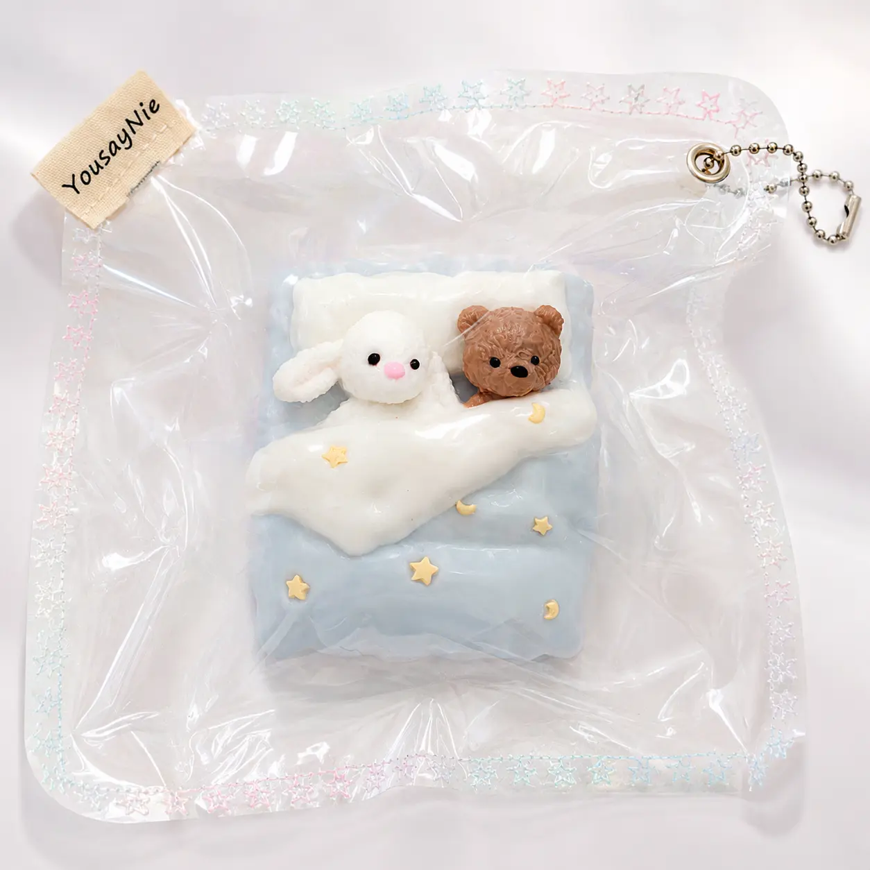 【YousayNie Taba Squishy】 Dreamy Bedtime Buddies Handmad Taba Squishy/ ASMR, Stress Relief Toy, Slow-Rising Squeeze Squishy, Soft Stretchy Sensory Fidget Toy, Cute Collectible Desk Toy for Kids and Adults