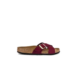 BIRKENSTOCK Siena Soft Footbed Sandal in Maroon