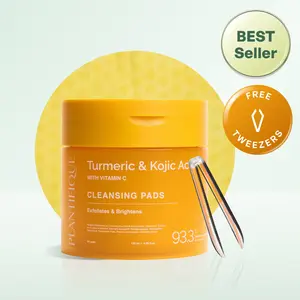 [PLANTIFIQUE Official Shop] Kojic Acid & Turmeric Pads – Exfoliating Face Pads for Hyperpigmentation & Dark Spots Smooth Radiant