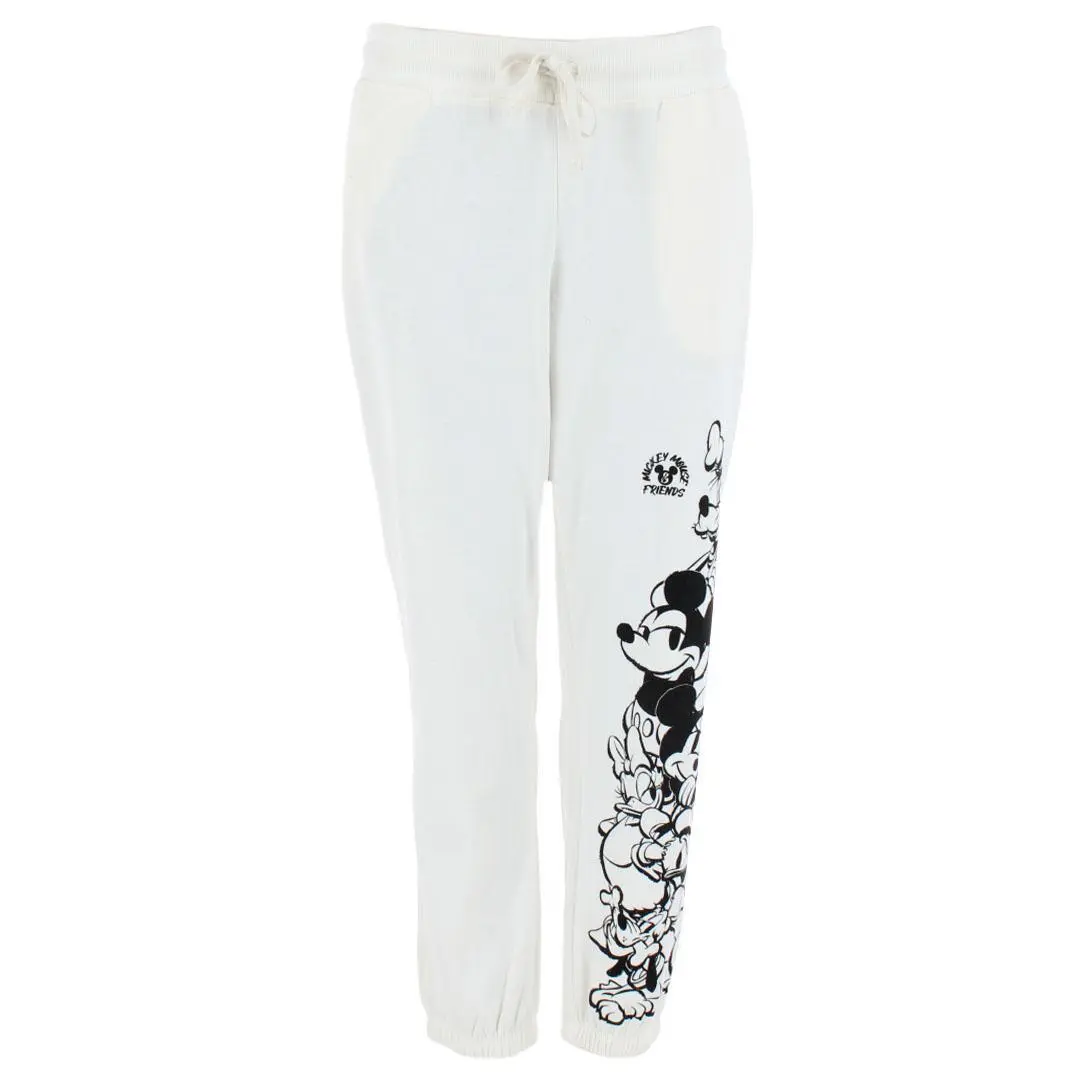 Jerry Leigh Women's Mickey Mouse & Friends Jogger Pants, Pajama Bottoms, Cuffed, Drawstring