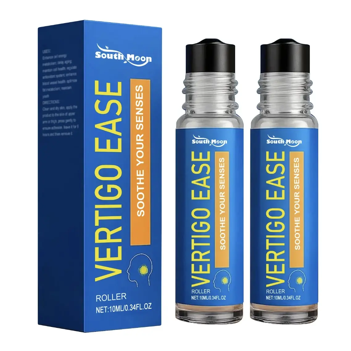 Vertigo Ease Aromatherapy Roll,Vertigo Ease Aromatherapy - Essential Oils for Dizziness & Nausea - 10ml