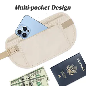 1 Count khaki color invisible anti-theft bag, high-quality material provides safety in different conditions,widened waistband for sturdiness during various occasions