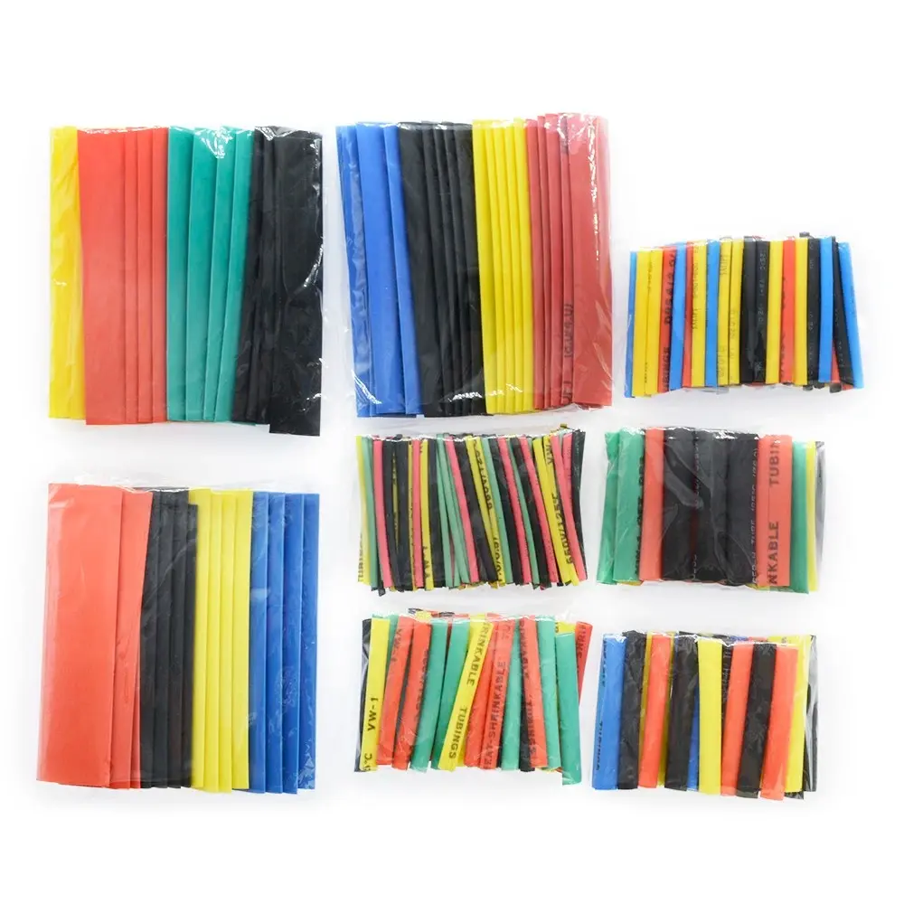 127-750 Piece Heat Shrink Tube Kit, High Temperature Thermal Resistant Insulation Sleeve, Electrical Connection Wire Cable Protector, Home & Outdoor Use, Heat Shrink Tubing