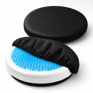 360° Swivel Seat Cushion for Car, Office Chair & Driving | Cooling Gel Memory Foam | Non-Slip Base for Easy Pivot | Senior & Pregnancy Friendly | Doctor Pillow