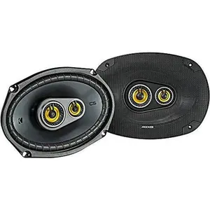 Kicker CS Series 150 Watt 6 x 9 Inch Car Audio Coaxial Speaker Pair, Black