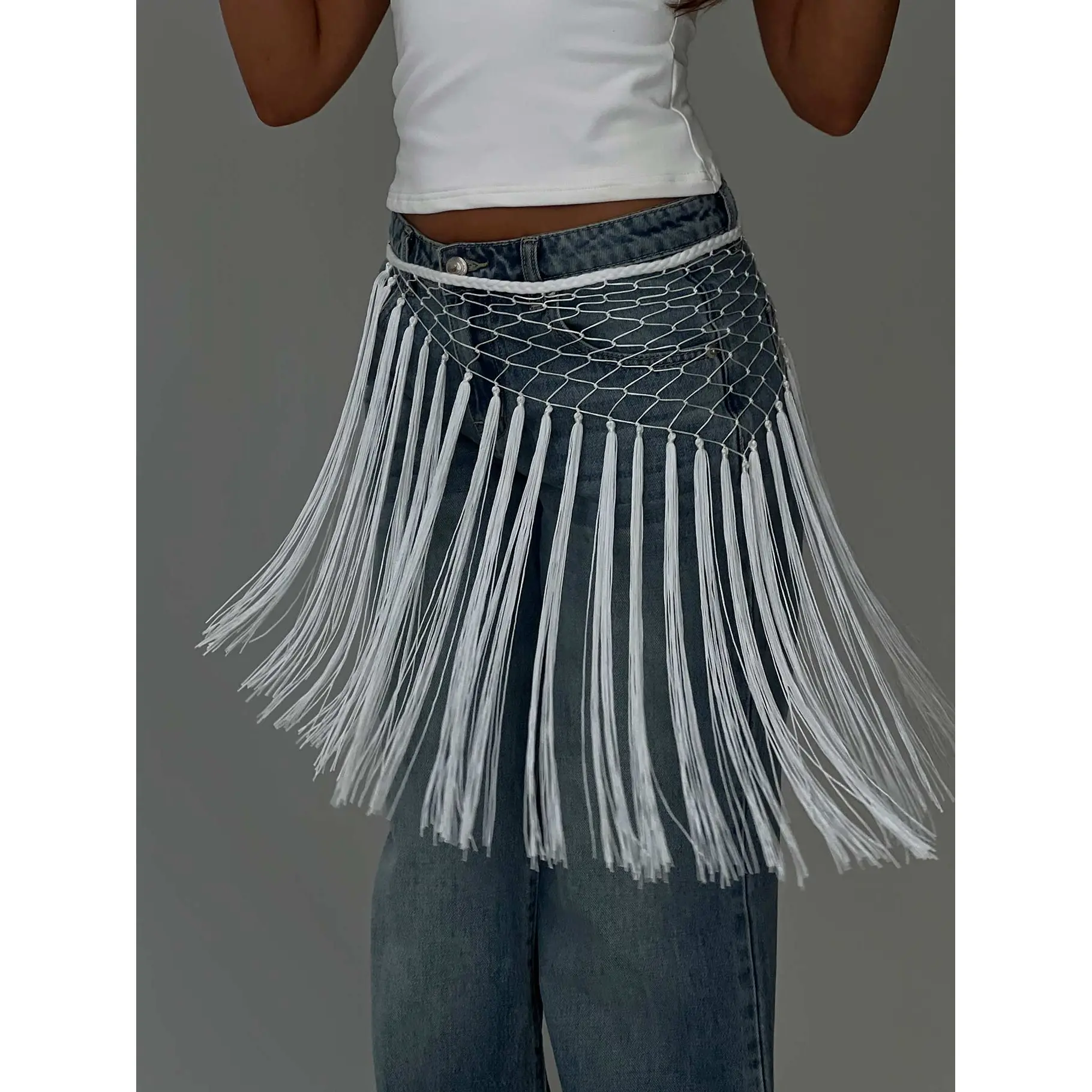 Karlotta Tassel Sarong White