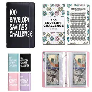 100 Days Saving Challenge Coin Envelope BudgetStorage Book - Binding Covers With Daily Savings Tracker,Habit-Forming System, And Cash Savings Goal Of $5050Develop A Consistent Savings Habit