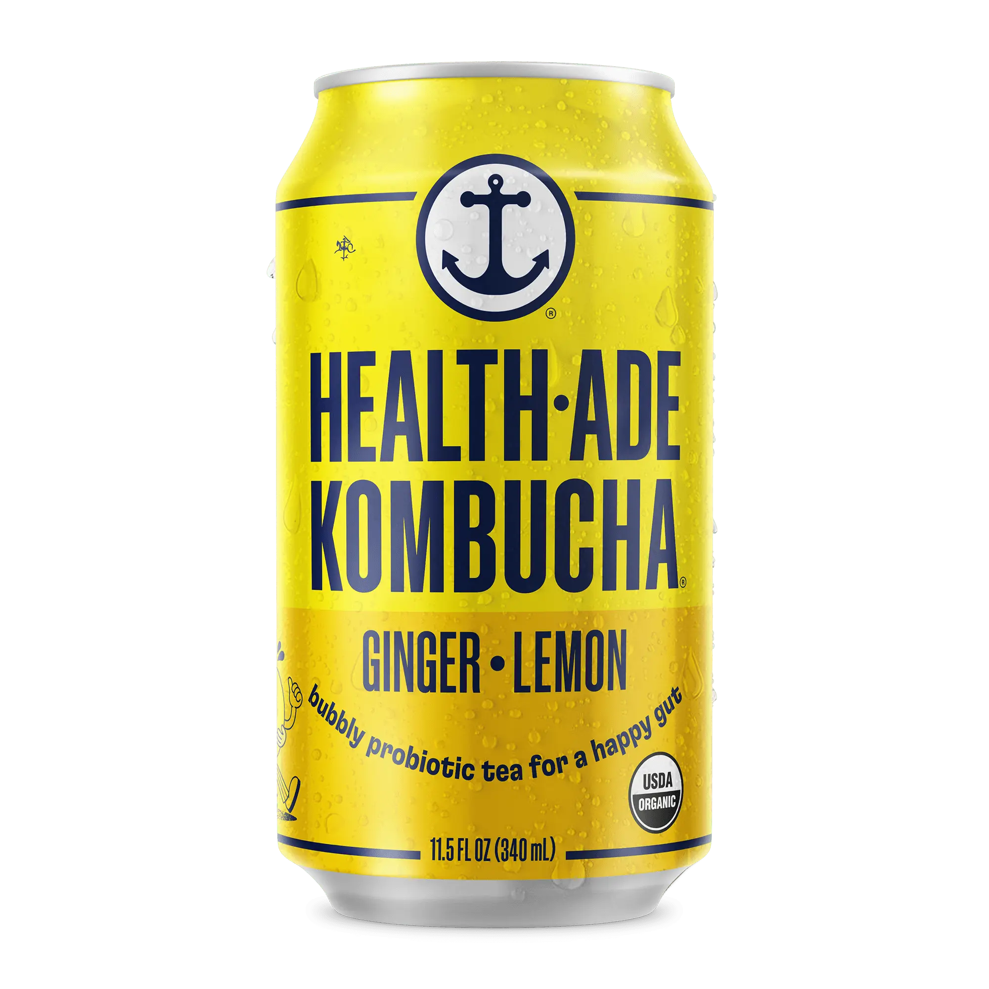 Ginger-Lemon Kombucha in Cans