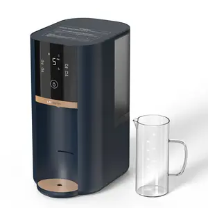 Leysern Countertop Reverse Osmosis Water Filter System with UV,5 Stage RO Water Filtration System,4:1 Pure to Drain,Portable No Installation Water Purifier with Portable Water Pitcher