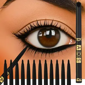 12pcs Quick-Dry Longwear Eye Liner Pencils, Smudge-Proof Long-Lasting 24hr, Easy Application, Perfect Eye Makeup, Liquid Form, Single Item, Eye Pencil Set