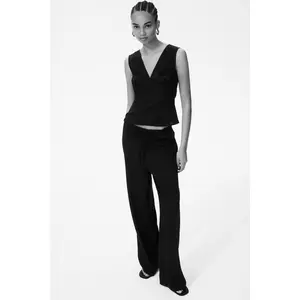 H&M Linen-blend drawstring trousers