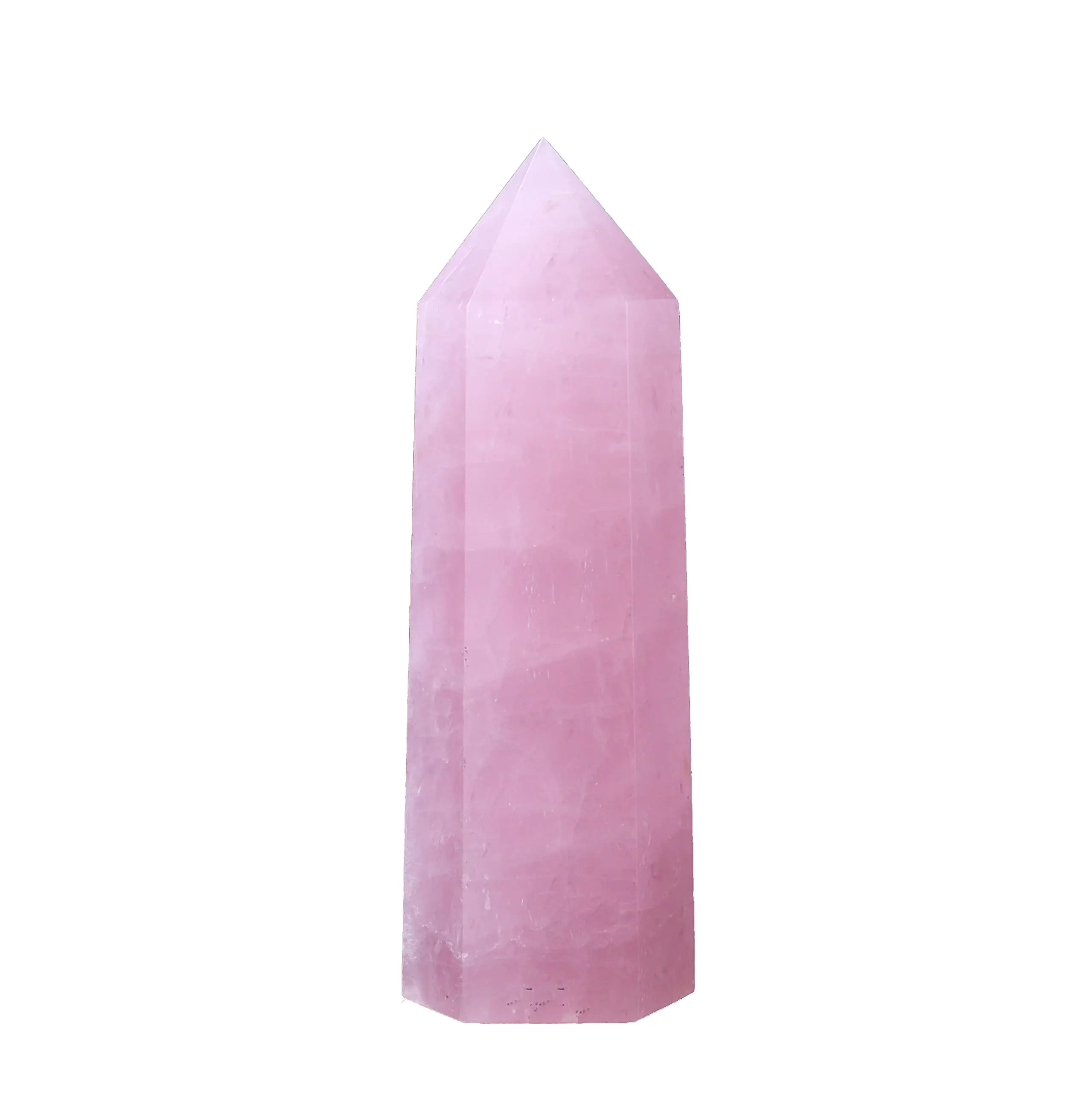 Natural Crystal Tower - Single Point Wand - Gemstone Crystal Obelisk Mineral Specimen Home Desk Decoration Meditation Spiritual Crystal Gifts