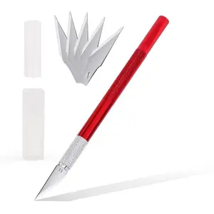 Multi-color Carving Sculpture Craft Non-slip Knife Engraving Cutter with 1pc Blade Metal Scalpel